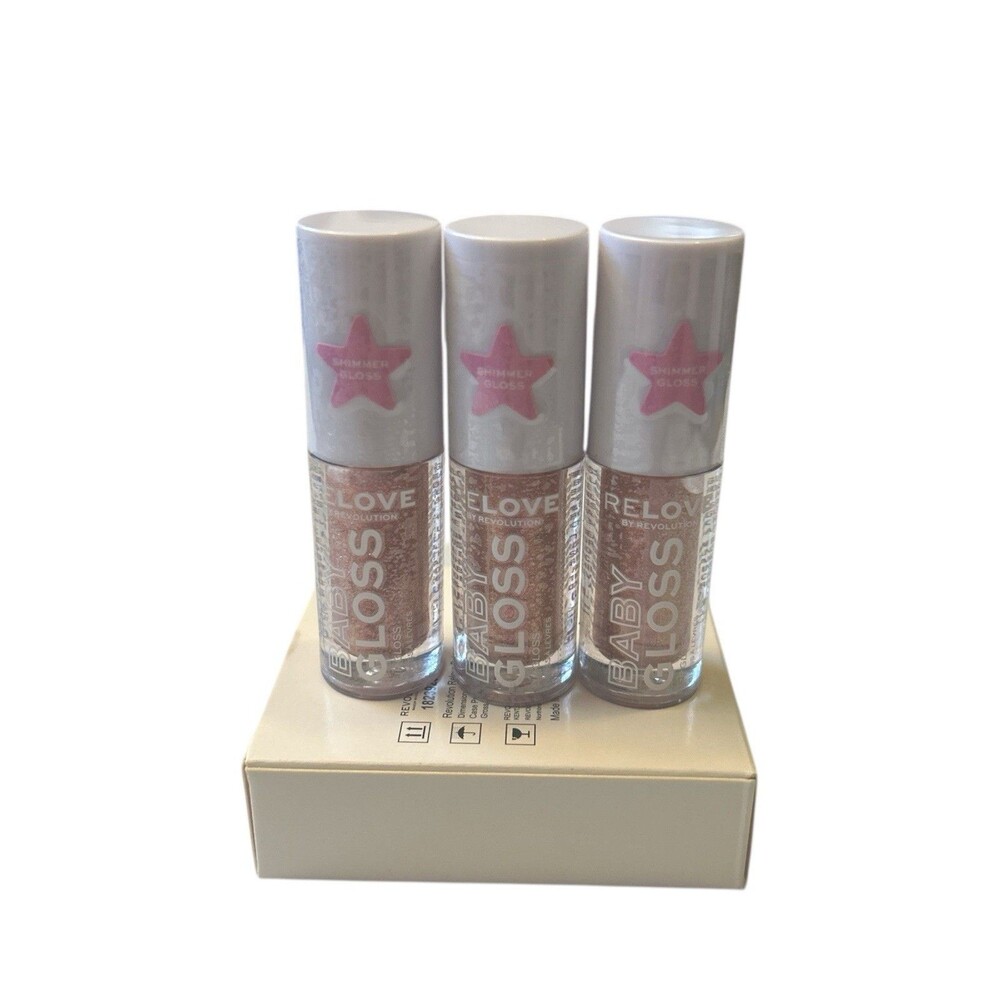 Revolution Relove Baby Gloss Shimmer Twilight Lip Gloss High Shine Vegan NEW